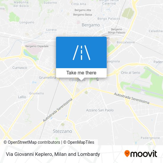 Via Giovanni Keplero map