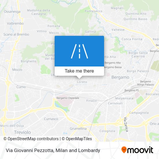 Via Giovanni Pezzotta map