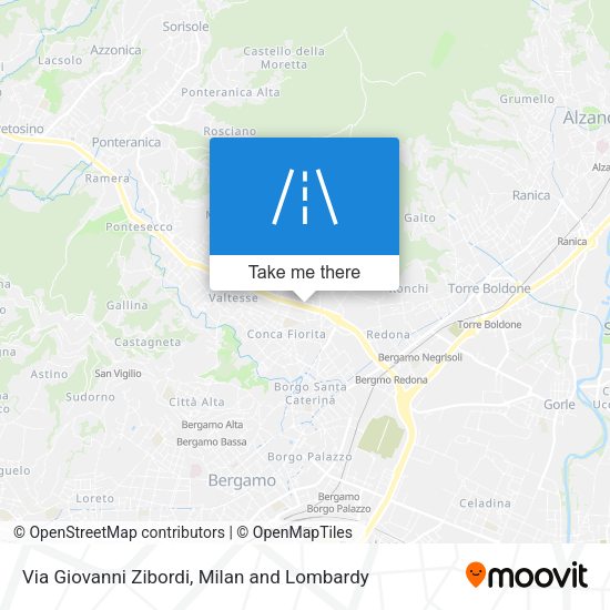 Via Giovanni Zibordi map