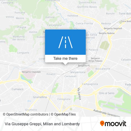 Via Giuseppe Greppi map