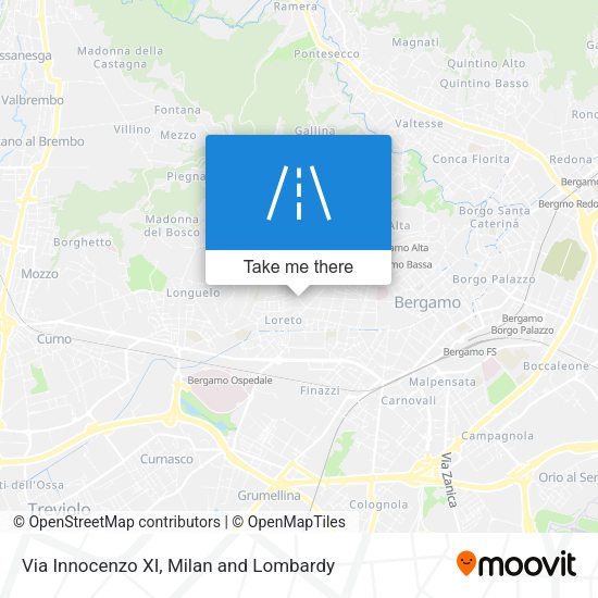 Via Innocenzo XI map