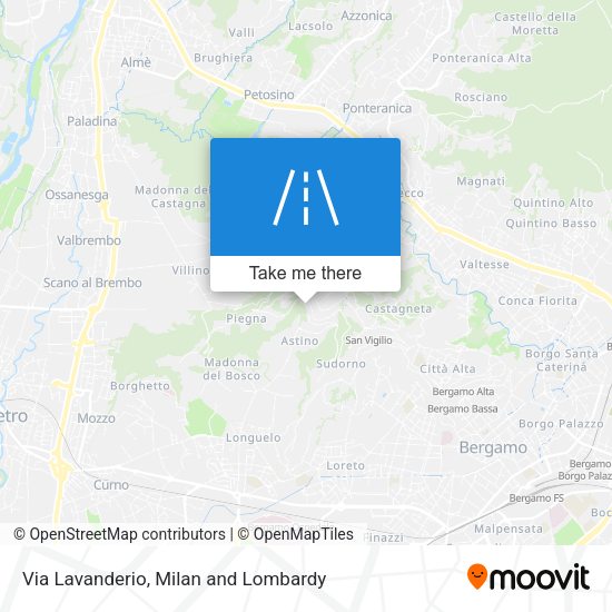 Via Lavanderio map