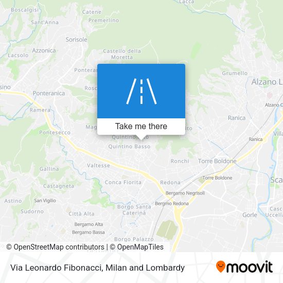 Via Leonardo Fibonacci map