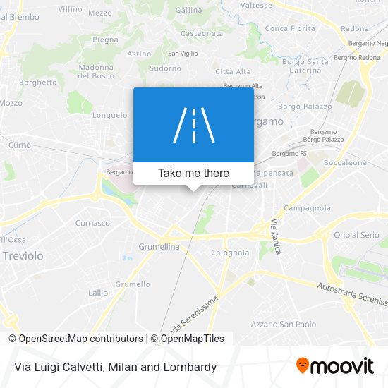 Via Luigi Calvetti map
