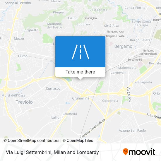 Via Luigi Settembrini map