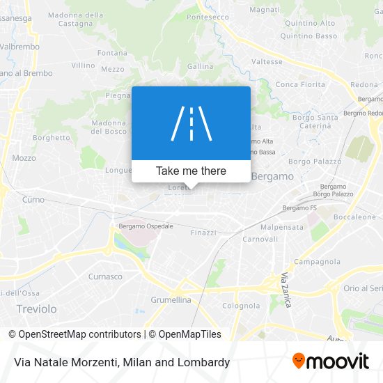 Via Natale Morzenti map