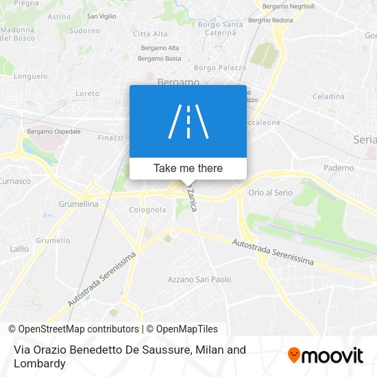 Via Orazio Benedetto De Saussure map