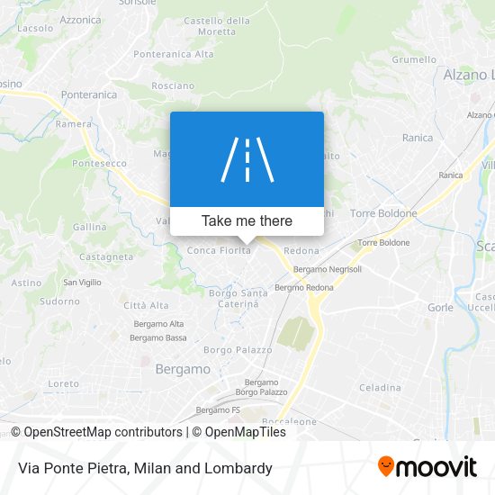 Via Ponte Pietra map