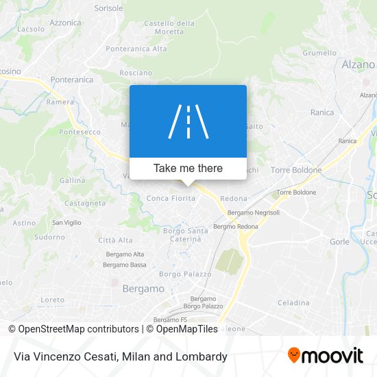 Via Vincenzo Cesati map