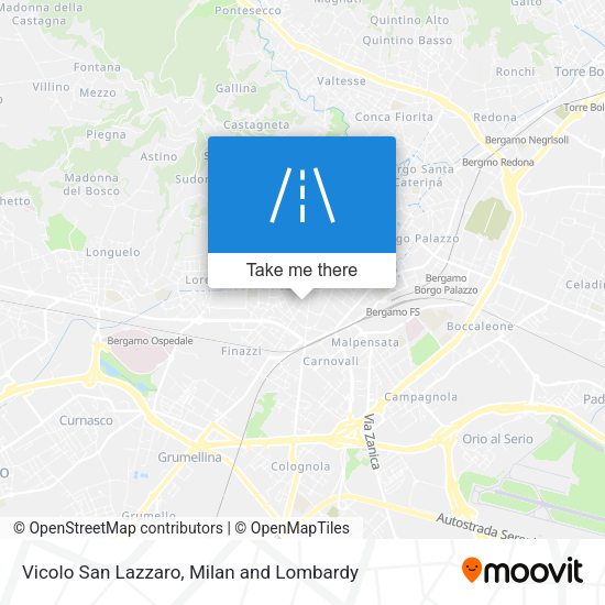 Vicolo San Lazzaro map