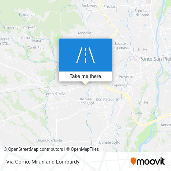 Via Como map