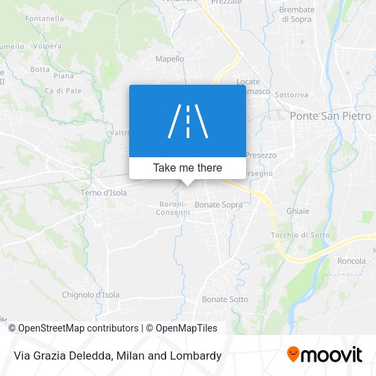 Via Grazia Deledda map