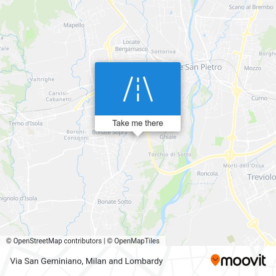Via San Geminiano map