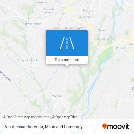 Via Alessandro Volta map