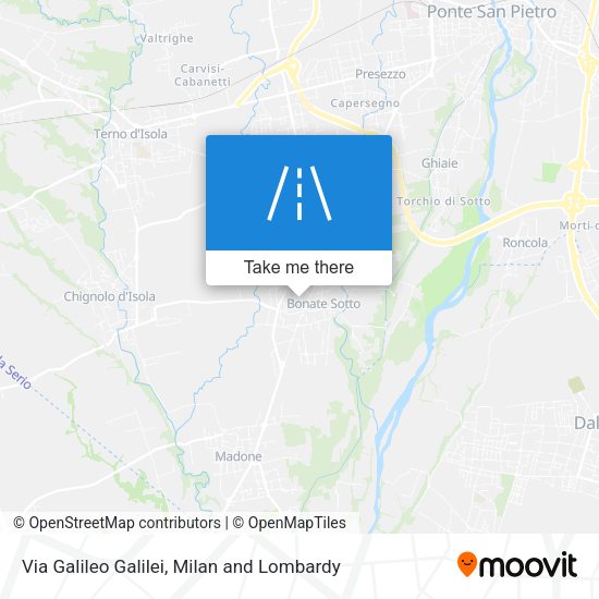 Via Galileo Galilei map