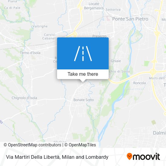 Via Martiri Della Libertà map