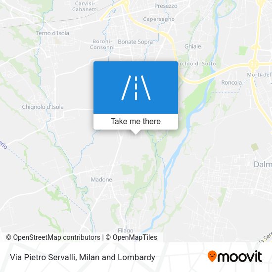 Via Pietro Servalli map