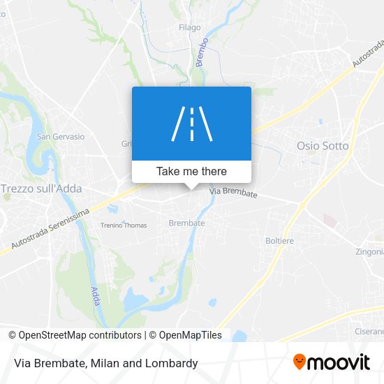 Via Brembate map