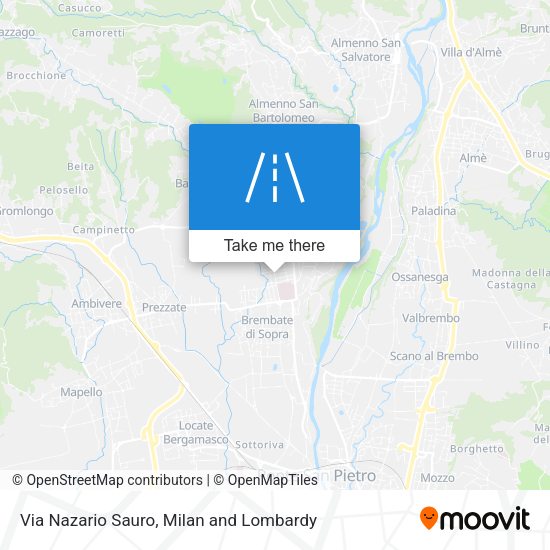 Via Nazario Sauro map