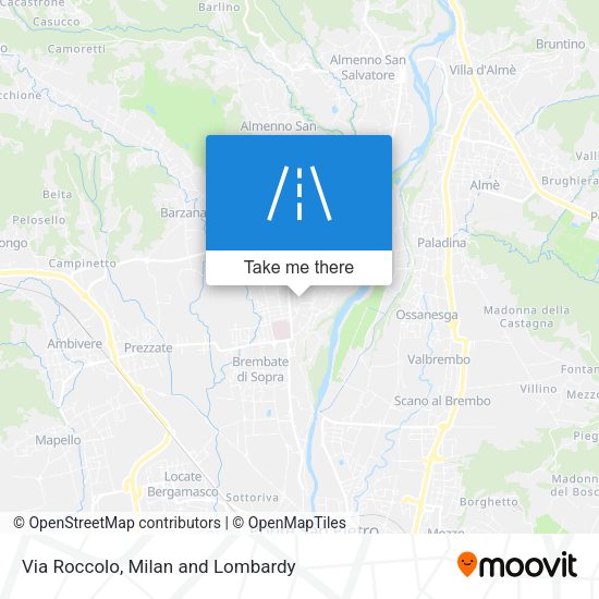 Via Roccolo map