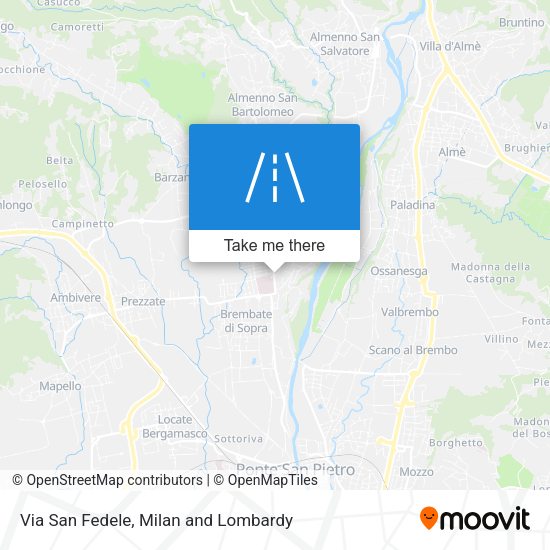 Via San Fedele map