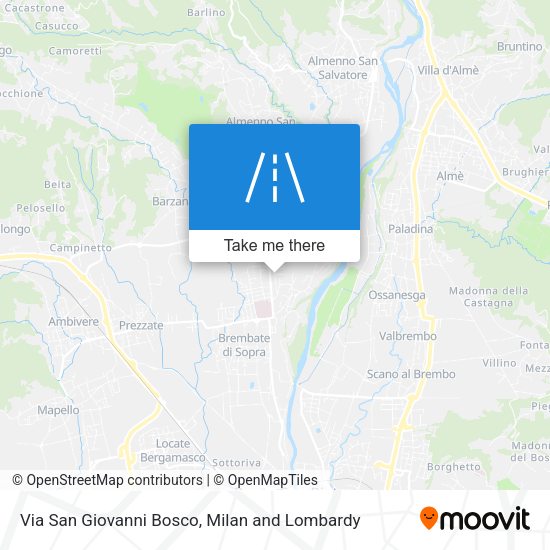 Via San Giovanni Bosco map