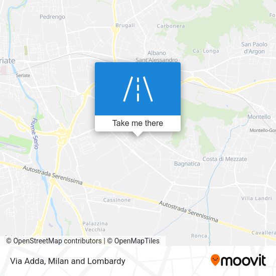 Via Adda map