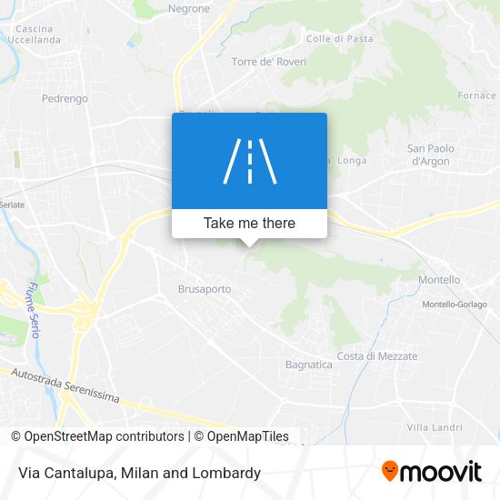 Via Cantalupa map