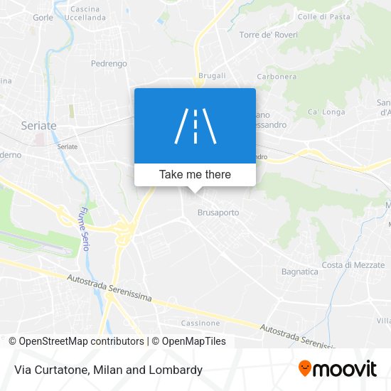 Via Curtatone map