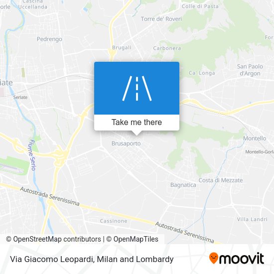 Via Giacomo Leopardi map
