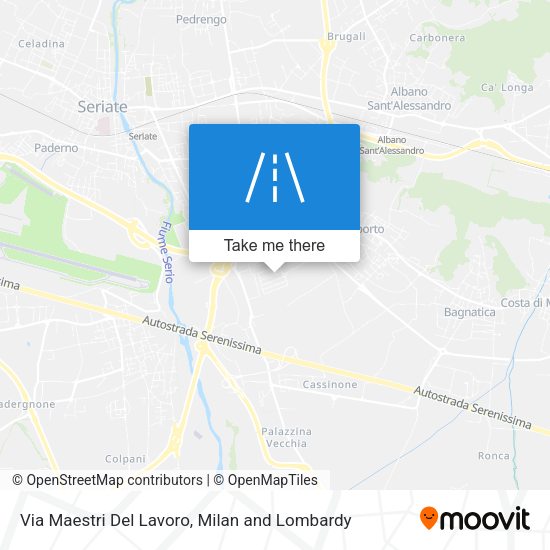 Via Maestri Del Lavoro map