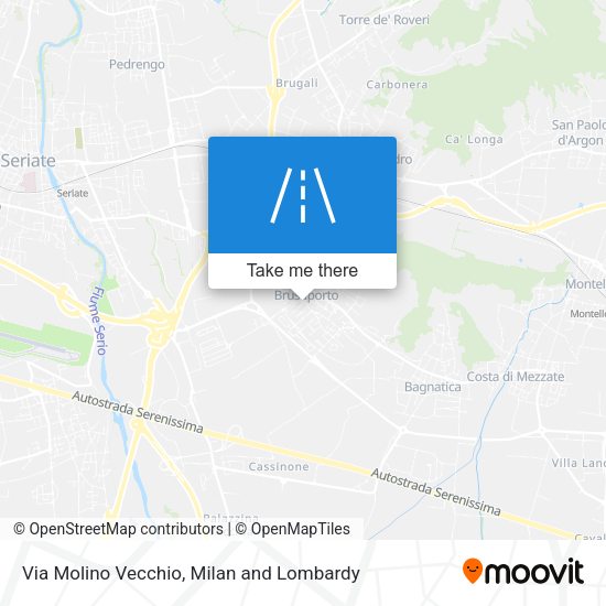 Via Molino Vecchio map
