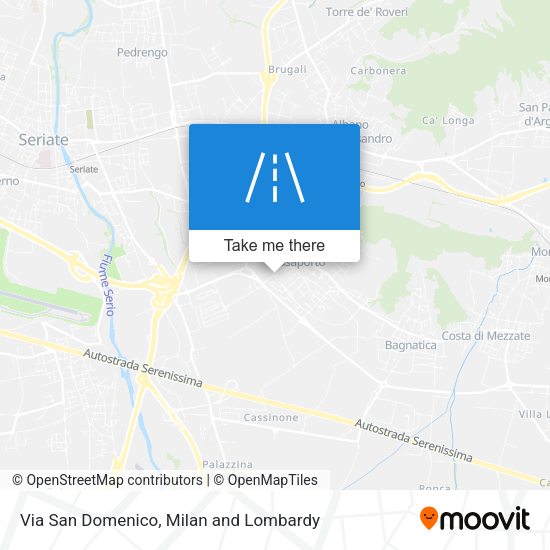 Via San Domenico map