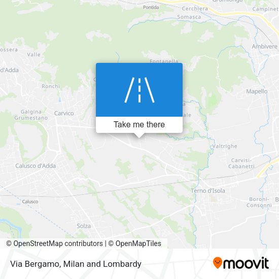 Via Bergamo map