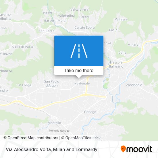 Via Alessandro Volta map