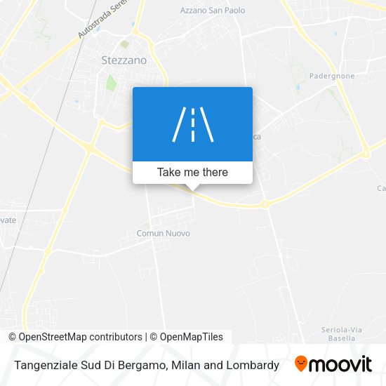 Tangenziale Sud Di Bergamo map