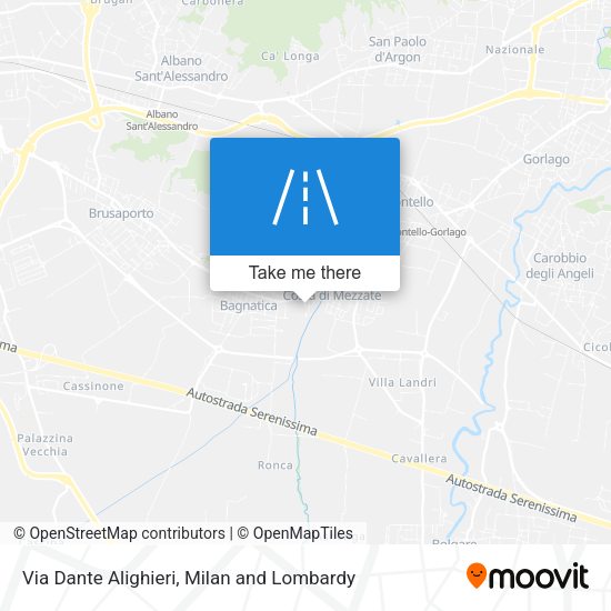 Via Dante Alighieri map