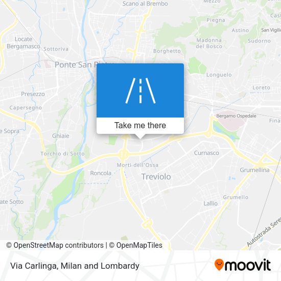 Via Carlinga map