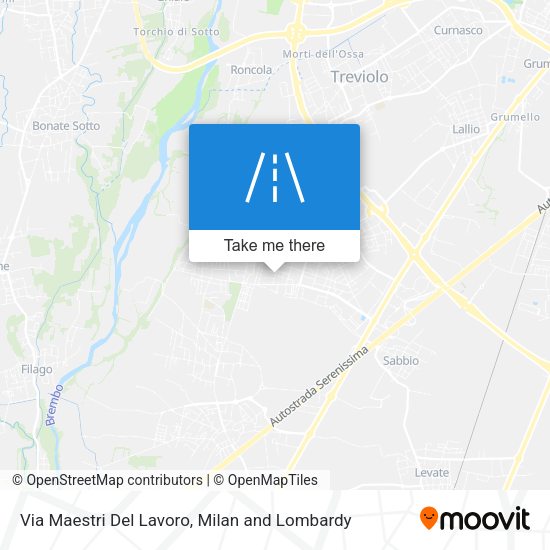 Via Maestri Del Lavoro map
