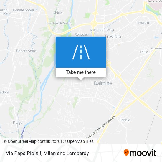 Via Papa Pio XII map