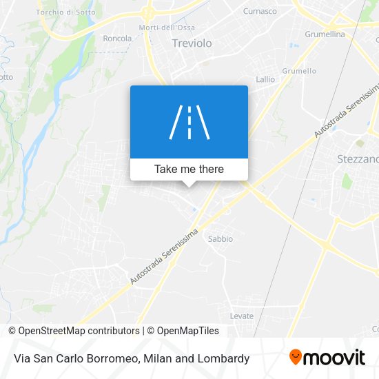Via San Carlo Borromeo map