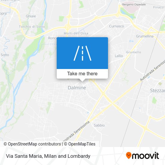 Via Santa Maria map