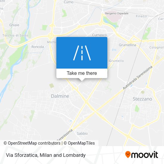 Via Sforzatica map
