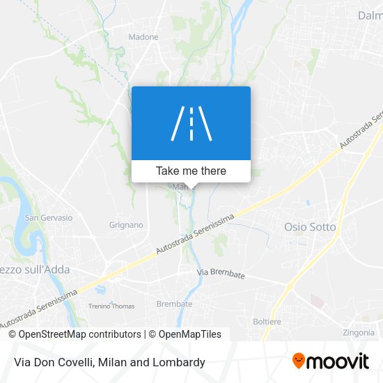 Via Don Covelli map