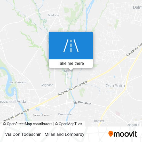 Via Don Todeschini map