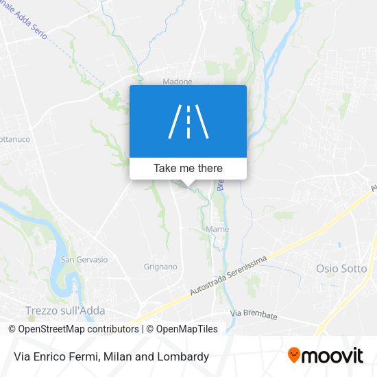 Via Enrico Fermi map
