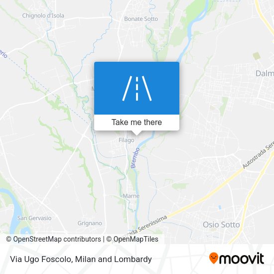 Via Ugo Foscolo map