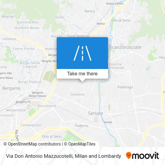 Via Don Antonio Mazzucotelli map