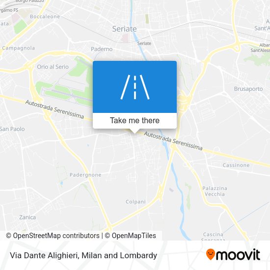 Via Dante Alighieri map