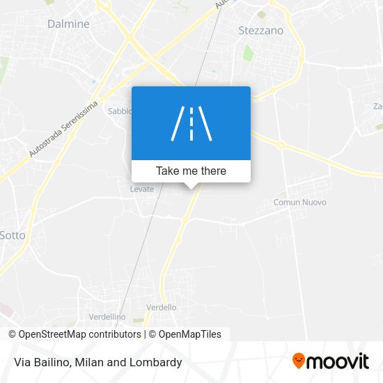 Via Bailino map